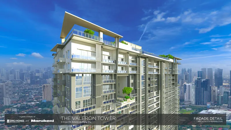 The Valeron Tower facade — 55-storey luxury condominium in Metro Manila by DMCI Homes