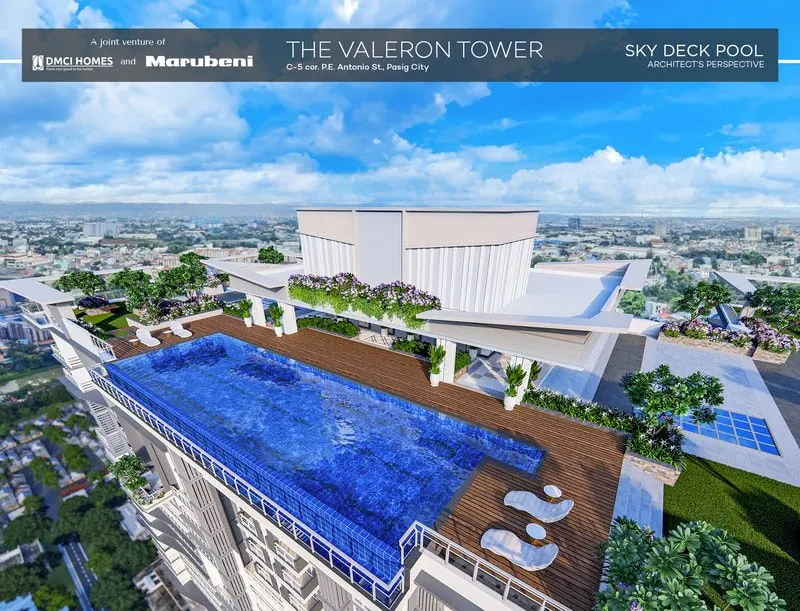 The Valeron Tower sky deck pool