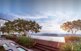 Sky deck pool at The Erin Heights