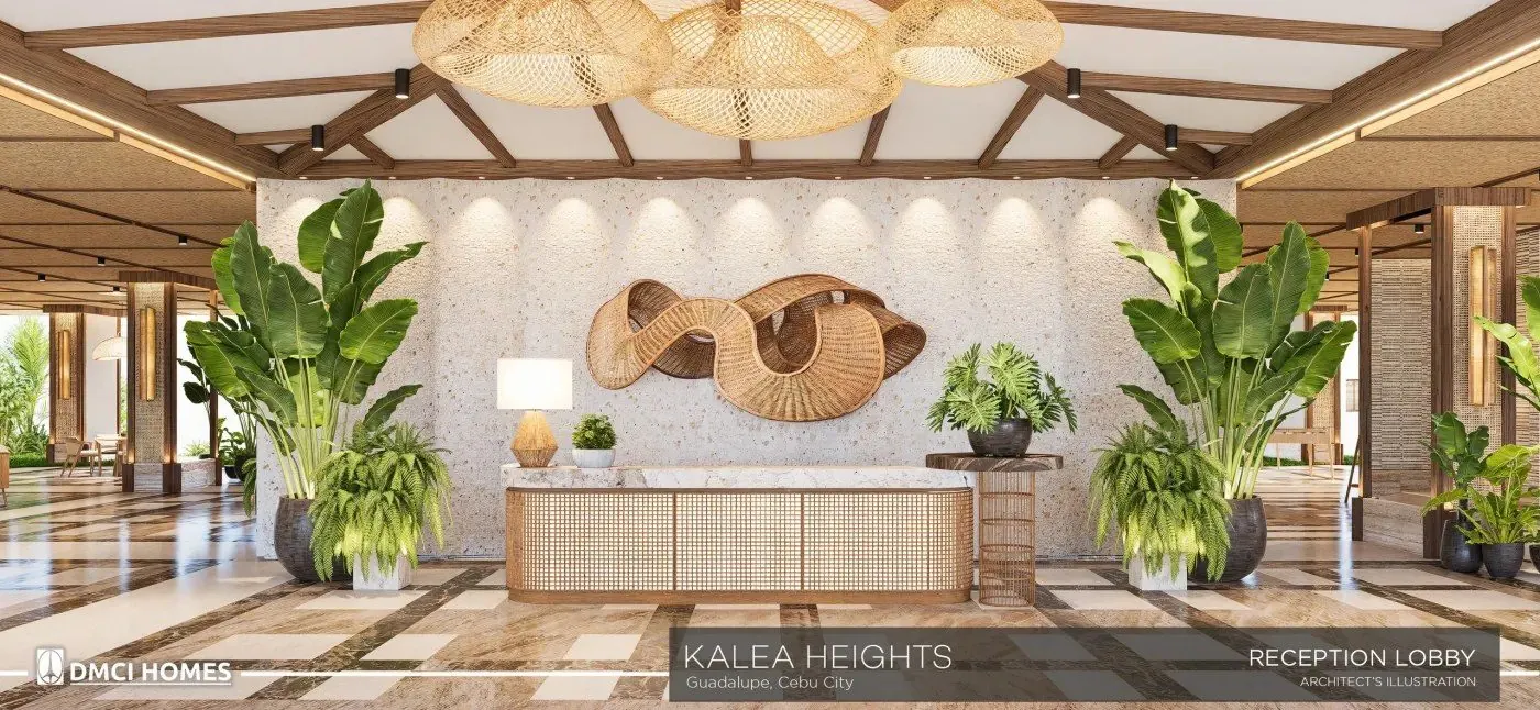 Kalea Heights reception lobby render